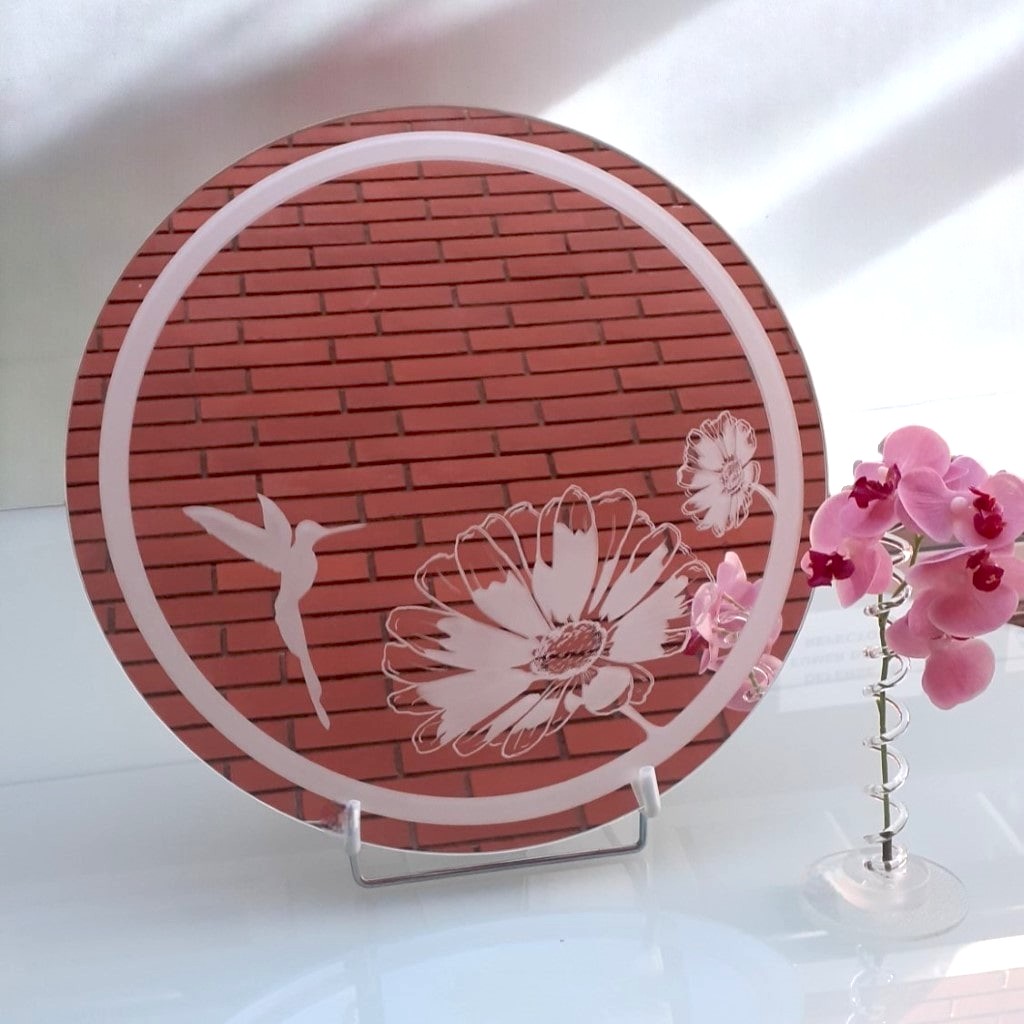 miroir gravure et sablage colibri