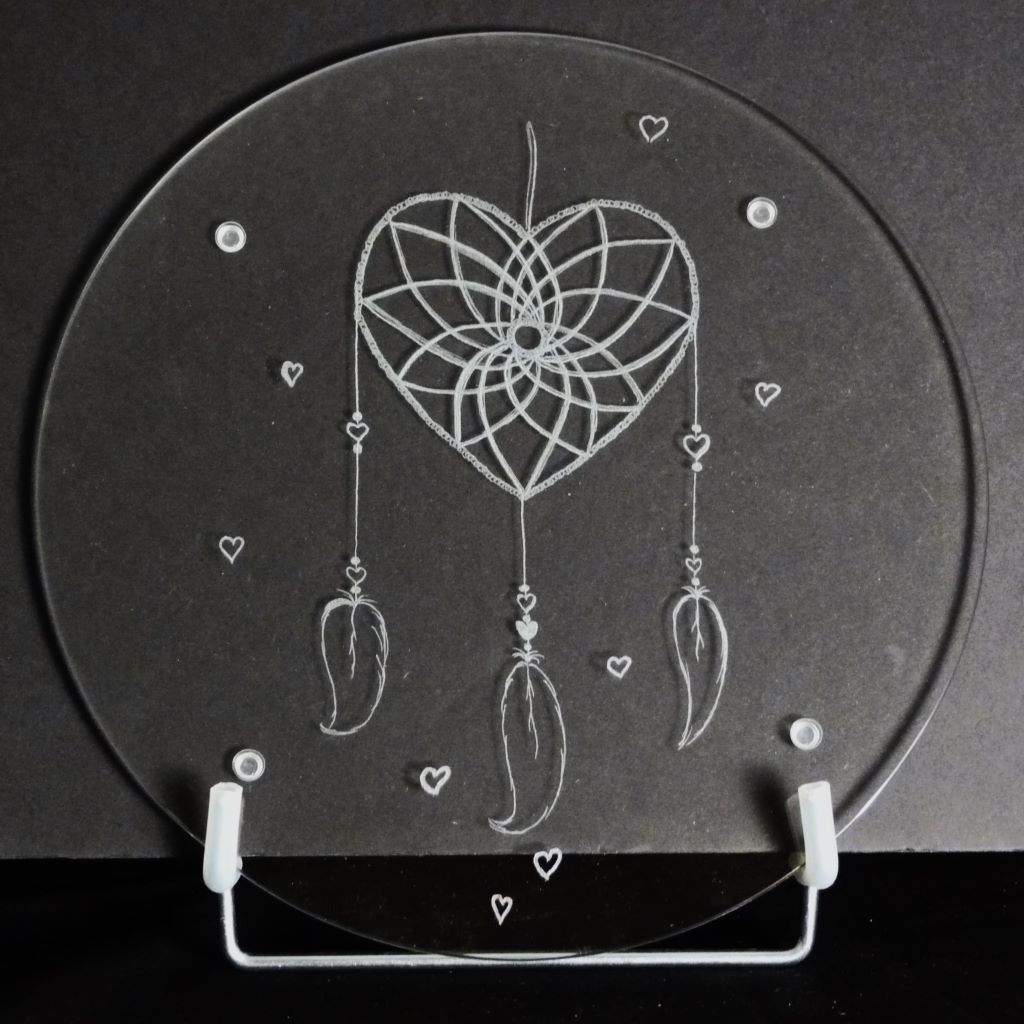 graveuse sur verre plaisance du touch  dessous de plat