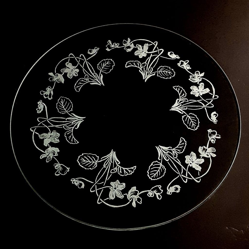 dessous de plat en verre trempé Sablage gravure personnalisée Colomiers Rodez