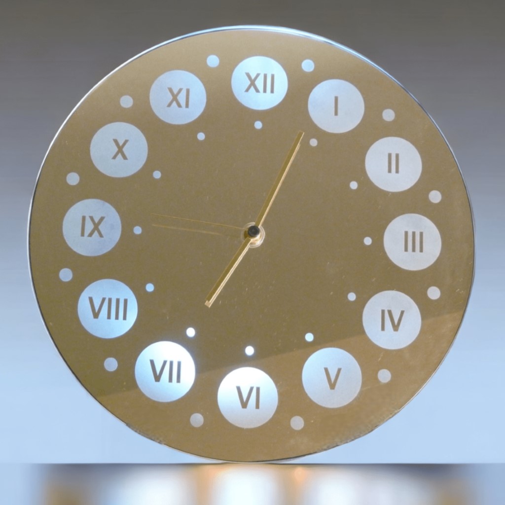 horloge miroir sablé verre toulouse Colomiers rodez