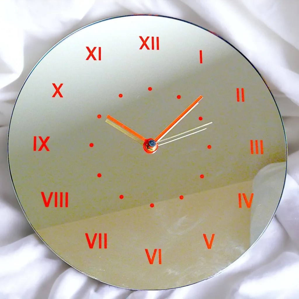 miroir horloge chiffres romains toulouse