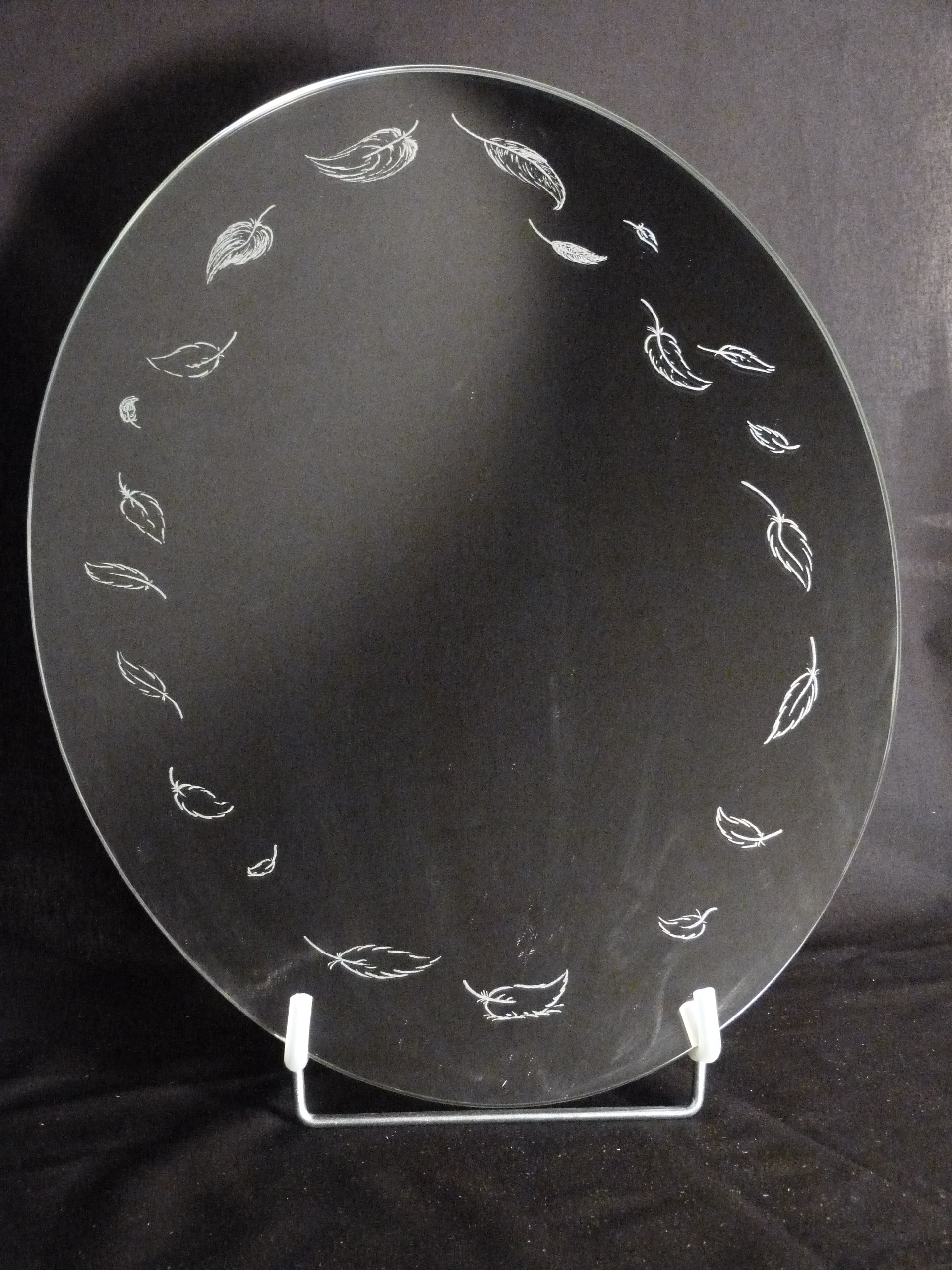 miroir gravure plumes