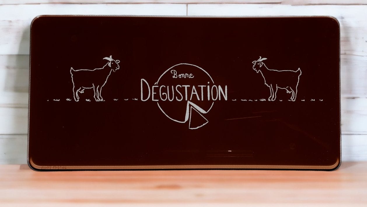 Plateau en verre pour Tapas fromage