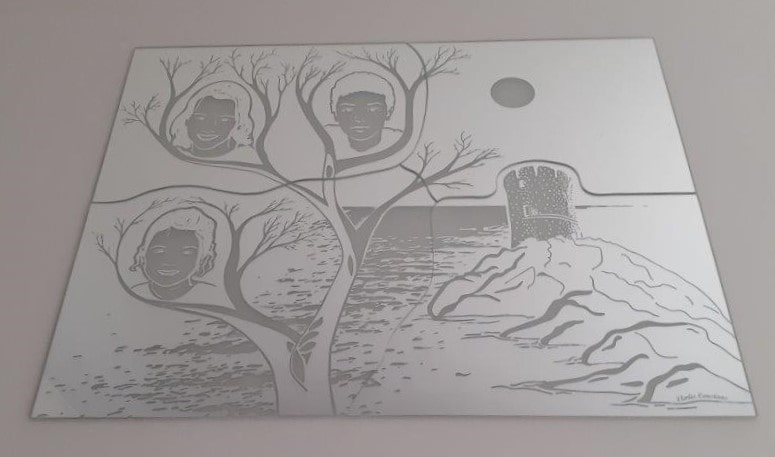 MIROIR PORTRAITS ET PAYSAGE SABLE