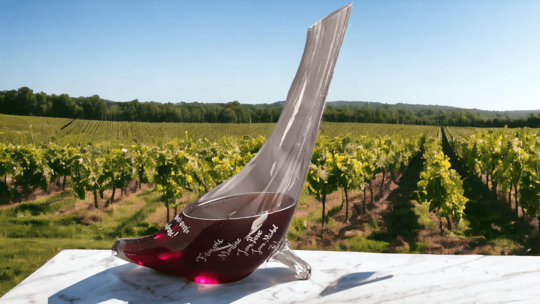 gravure sur carafe à décanter prénoms toulouse plaisance du touch